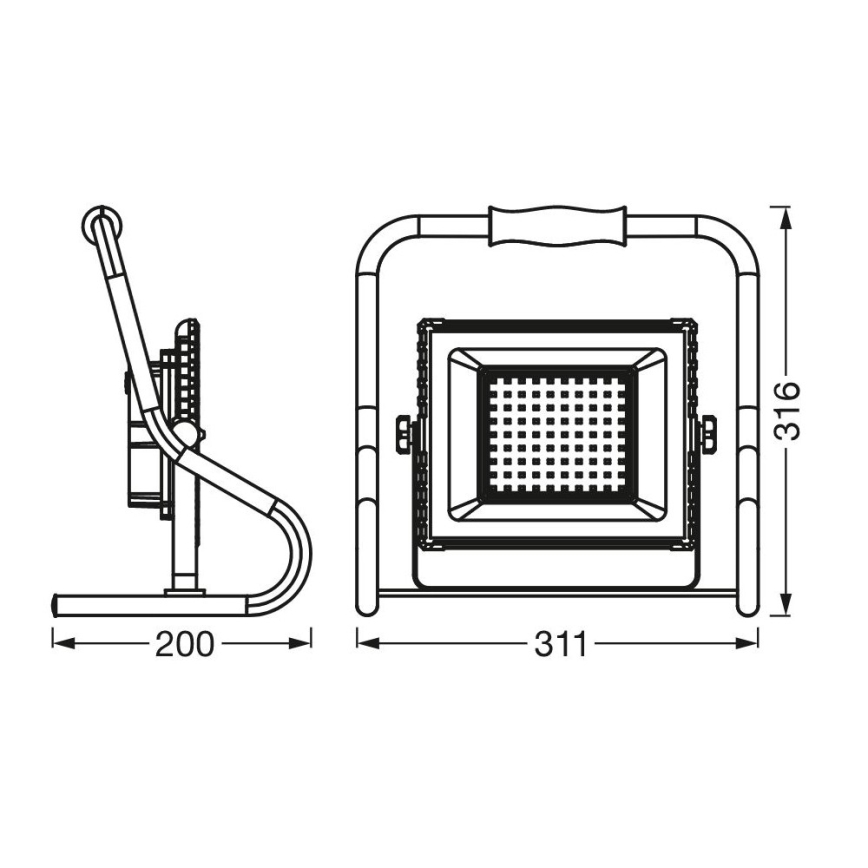 Ledvance - LED-Flutlicht R-STAND LED/30W/5V IP44