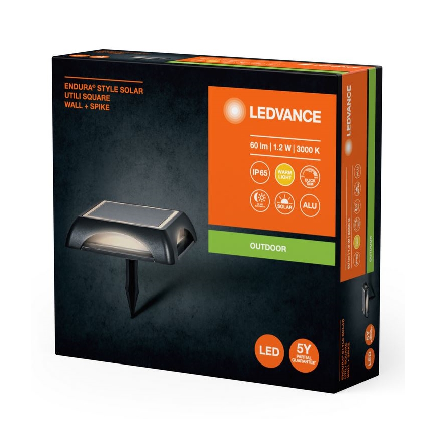 Ledvance - Dimmbare LED-Solarleuchte ENDURA STYLE SOLAR LED/1,2W/3,7V IP65