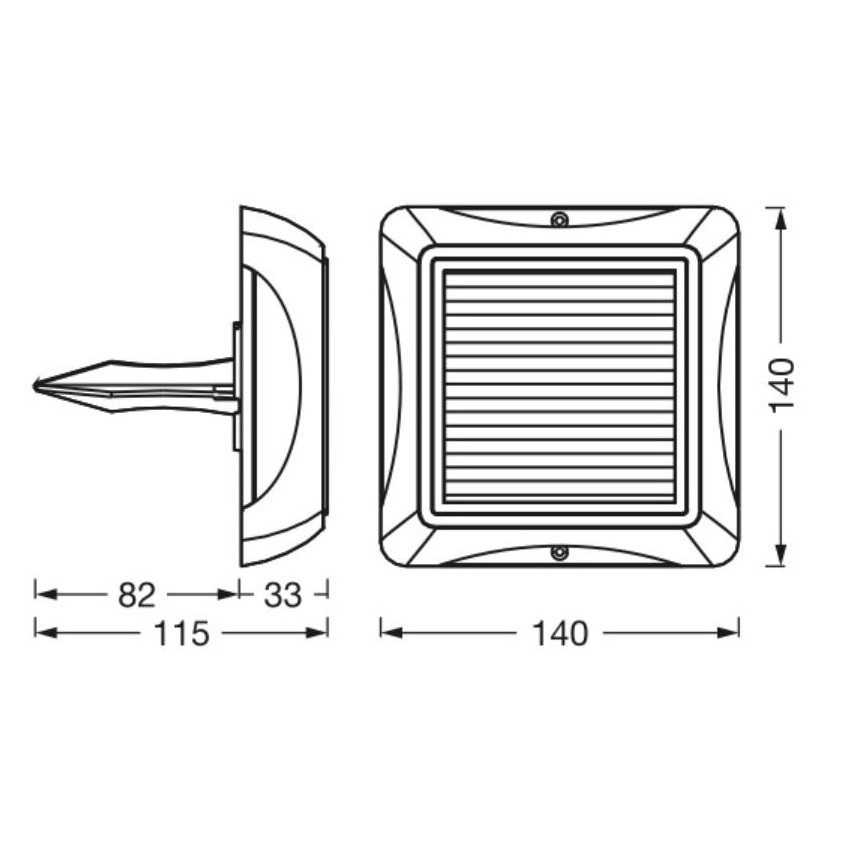 Ledvance - Dimmbare LED-Solarleuchte ENDURA STYLE SOLAR LED/1,2W/3,7V IP65