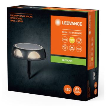 Ledvance - LED Dimmbar Solar Leuchte ENDURA STYLE SOLAR LED/1,2W/3,7V IP65