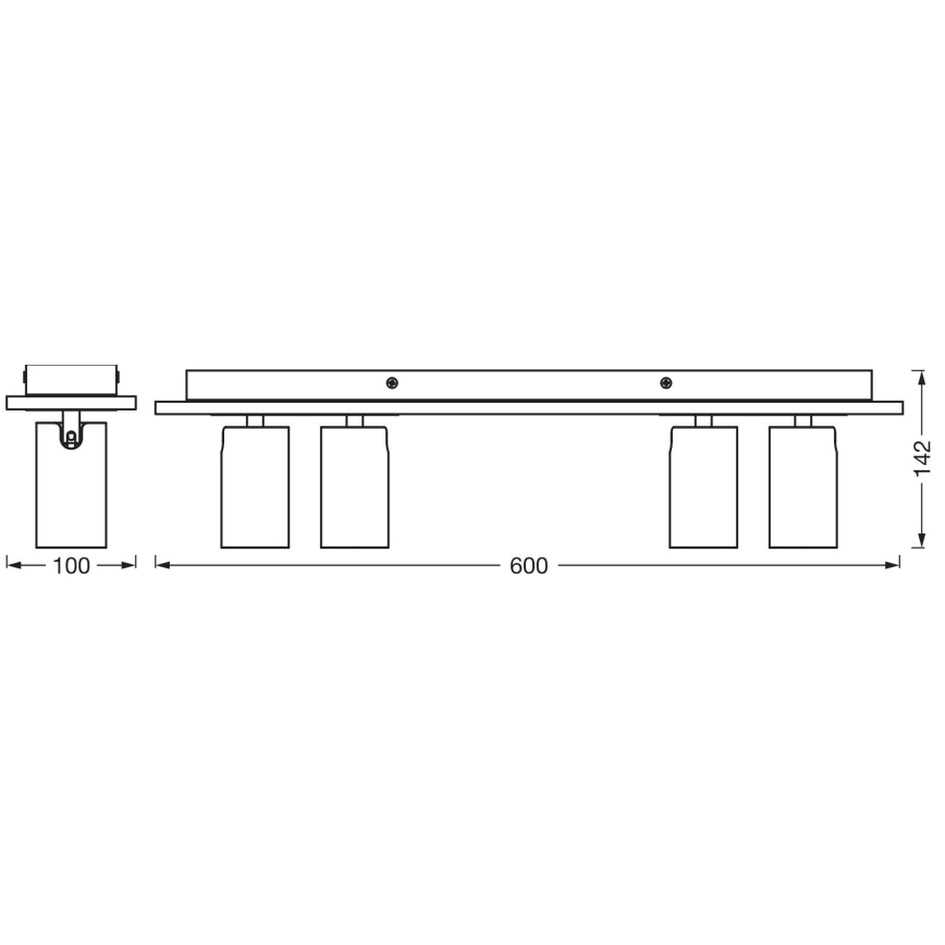 Ledvance - LED-Strahler DECOR MERCURY 4xGU10/3,4W/230V