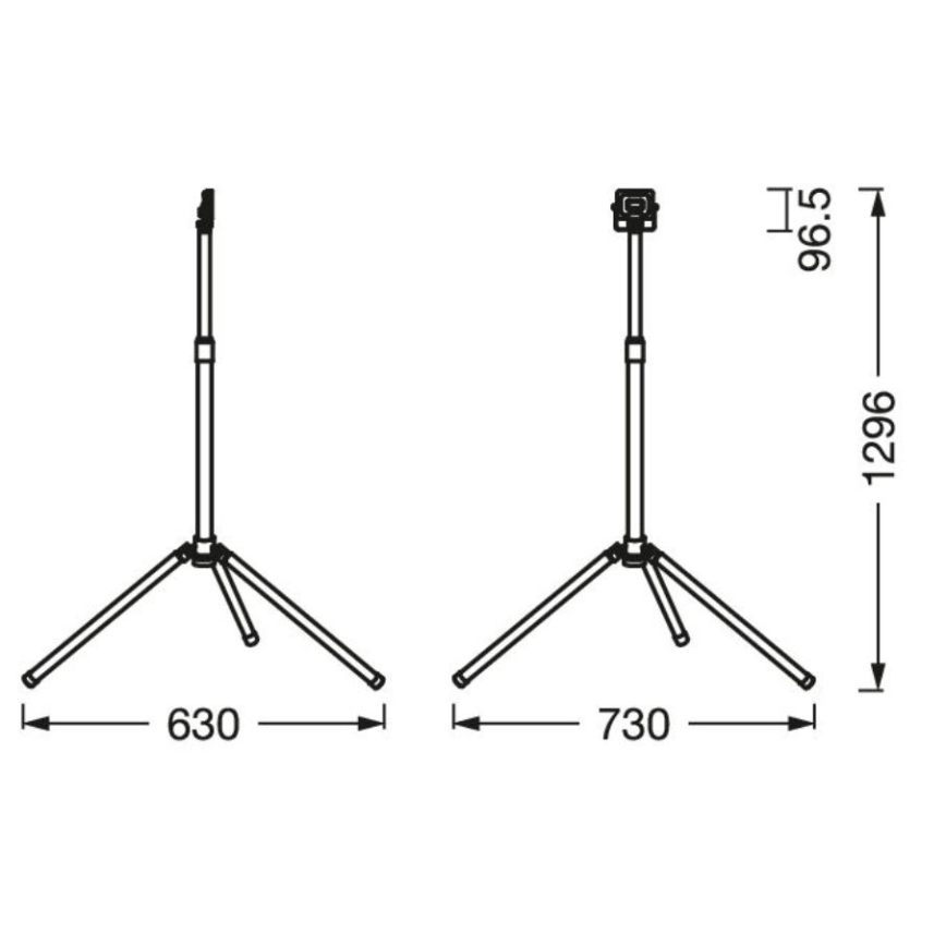 Ledvance - LED-Außenstrahler mit Halterung WORKLIGHT TRIPOD LED/10W/230V 6500K IP65