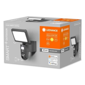 Ledvance - Dimmbarer LED-Strahler mit Sensor und Kamera SMART+ LED/23W/230V Wi-Fi IP44
