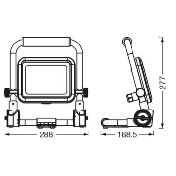 Ledvance - LED-Strahler für den Außenbereich WORKLIGHT R-STAND LED/30W/230V 6500K IP54