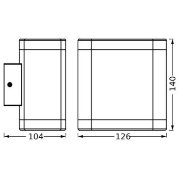 Ledvance - LED-Wandleuchte für den Außenbereich ENDURA STYLE DALLAS LED/9W/230V IP44