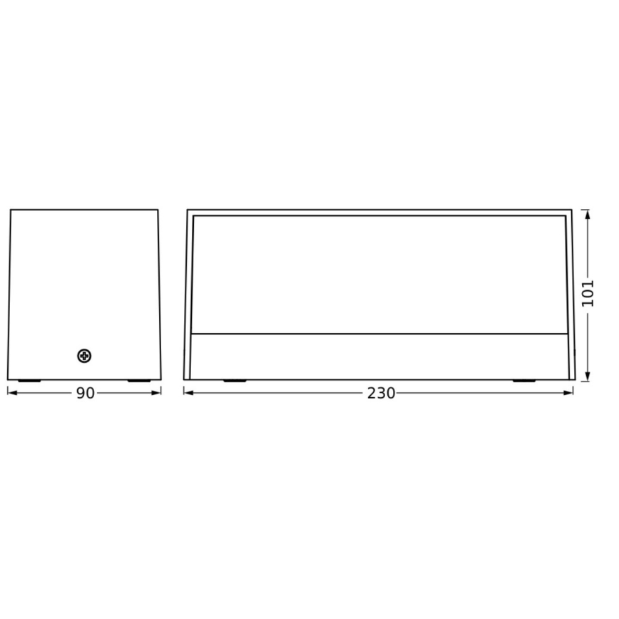 Ledvance - LED-Wandleuchte für den Außenbereich ENDURA STYLE IDRI 2xLED/6,25W/230V IP65