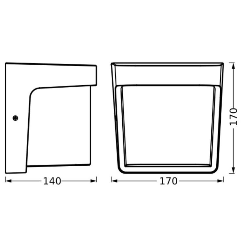 Ledvance - LED-Wandleuchte für den Außenbereich ENDURA STYLE IHSAN LED/11W/230V IP65