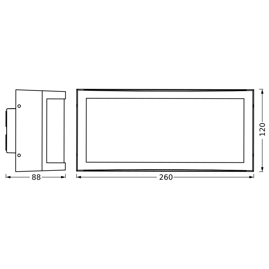 Ledvance - Outdoor-Wandleuchte CUADRA 1xE27/40W/230V IP65