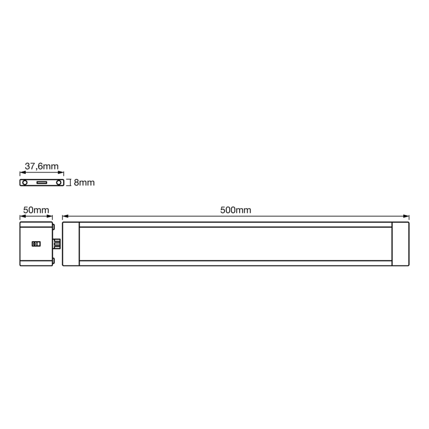 Ledvance – SET 2x Dimmbare LED-Küchenunterbauleuchte mit Sensor CABINET LED/18W/230V