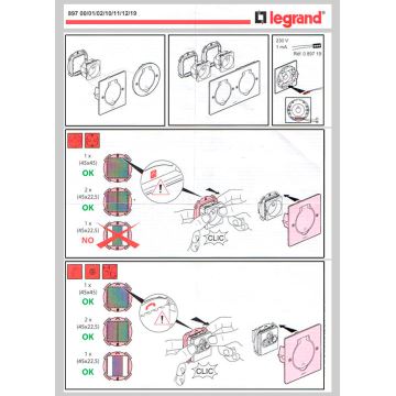 Legrand 89700 - Steckdose für den Fußboden PLATINUM IP44 2M rostfrei