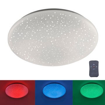 Leuchten Direkt 14242-16 - LED RGB Dimmbare Deckenleuchte SKYLER LED/18W/230V + Fernbedienung