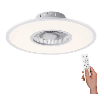 Leuchten Direkt 14642-16 - LED Dimmbare Deckenleuchte mit Ventilator FLAT-AIR LED/32W/230V + Fernbedienung