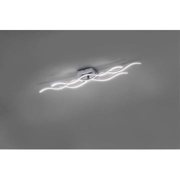 Leuchten Direkt 15166-55 - LED Decken-Kronleuchter WAWE LED/28W/230V chrom matt