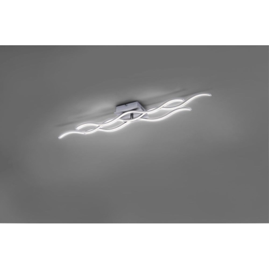 Leuchten Direkt 15166-55 - LED Decken-Kronleuchter WAWE LED/28W/230V chrom matt