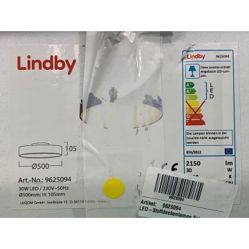 Lindby - LED-Deckenleuchte SAIRA LED/30W/230V