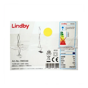 Lindby - LED-Stehlampe BOBI LED/24W/230V