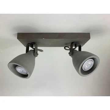 Lindby - LED-Strahler KADIGA 2xGU10/5W/230V Beton