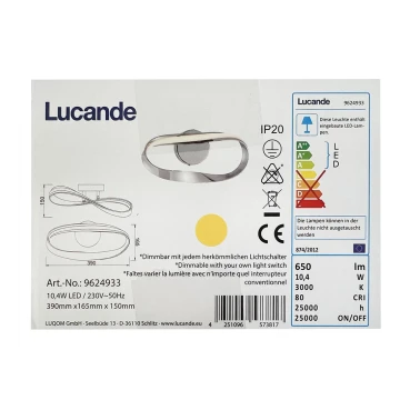 Lucande - LED-Wandleuchte XALIA LED/10,4W/230V