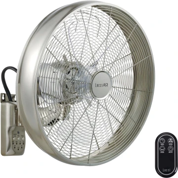 Lucci air 213126 - Wandventilator BREEZE 55W/230V mattes Chrom + Fernbedienung