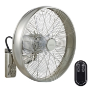 Lucci air 213126 - Wandventilator BREEZE 55W/230V mattes Chrom + Fernbedienung