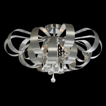 Luxera 64410 - Kristall-Deckenkronleuchter RIBBON CRYSTAL 6xG9/33W/230V