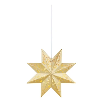 Markslöjd 704695 - Weihnachtsdekoration SILVA 1xE14/25W/230V d 30 cm golden