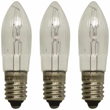 Markslöjd 8264 - SET 3x Weihnachts-Glühlampe TOPPLAMPA E10/3W/55V