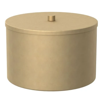 Metall-Aufbewahrungsbox 12x17,5 cm golden