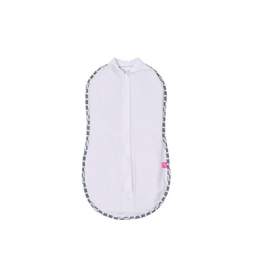 MOTHERHOOD - Wickeltuch Zip & swaddle CLASSICS 2,5-5 kg grau