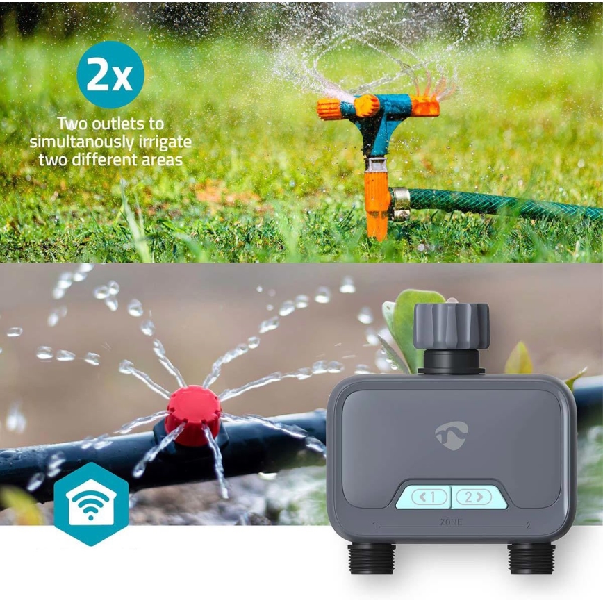 Wasserdurchflussregler 4xAA Wi-Fi Tuya IP54