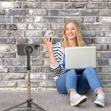 Magnetischer, klappbarer Selfie-Stick 2-in-1 mit Gestell