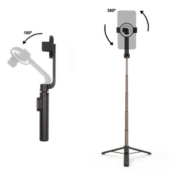 Magnetischer, klappbarer Selfie-Stick 2-in-1 mit Gestell