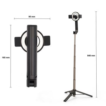 Magnetischer, klappbarer Selfie-Stick 2-in-1 mit Gestell