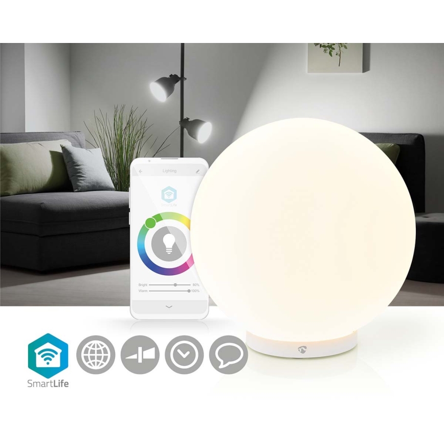 LED RGBW Dimmbare Tischleuchte SmartLife LED/5W/5V Wi-Fi 2700-6500K