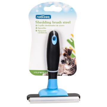 Nobleza - Bürste für Hunde und Katzen blau 10,5 cm