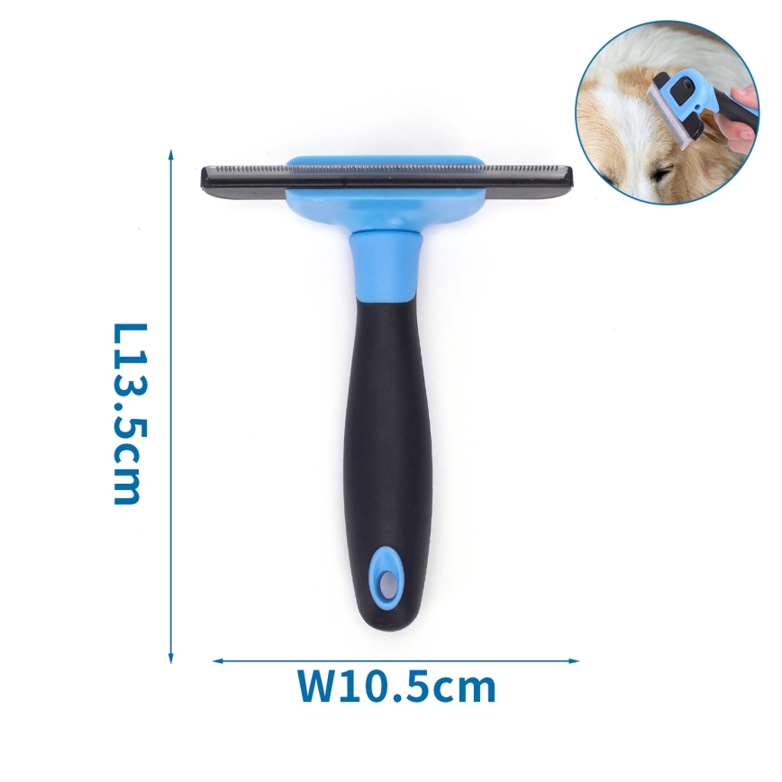 Nobleza - Bürste für Hunde und Katzen blau 10,5 cm