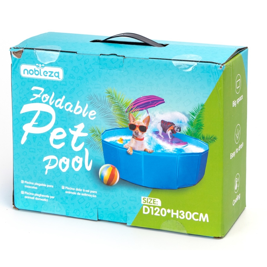 Nobleza - Faltbarer Pool für Hunde d 1,2 m