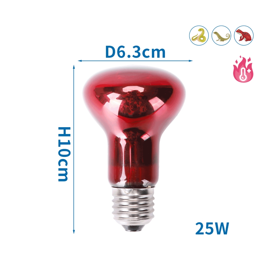 Nobleza - Infrarot-Glühlampe für Terrarien E27/25W230V IP54