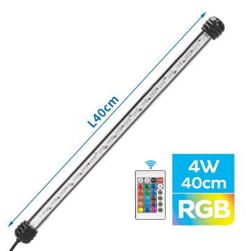 Nobleza - LED-RGB-Aquariumsbeleuchtung LED/4W/230V IPX7 + Fernbedienung