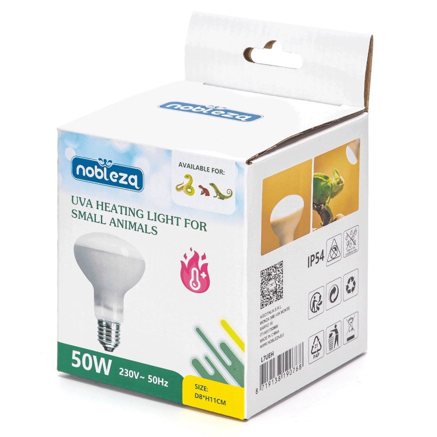 Nobleza - UVA-Glühlampe für Terrarien E27/50W/230V IP54