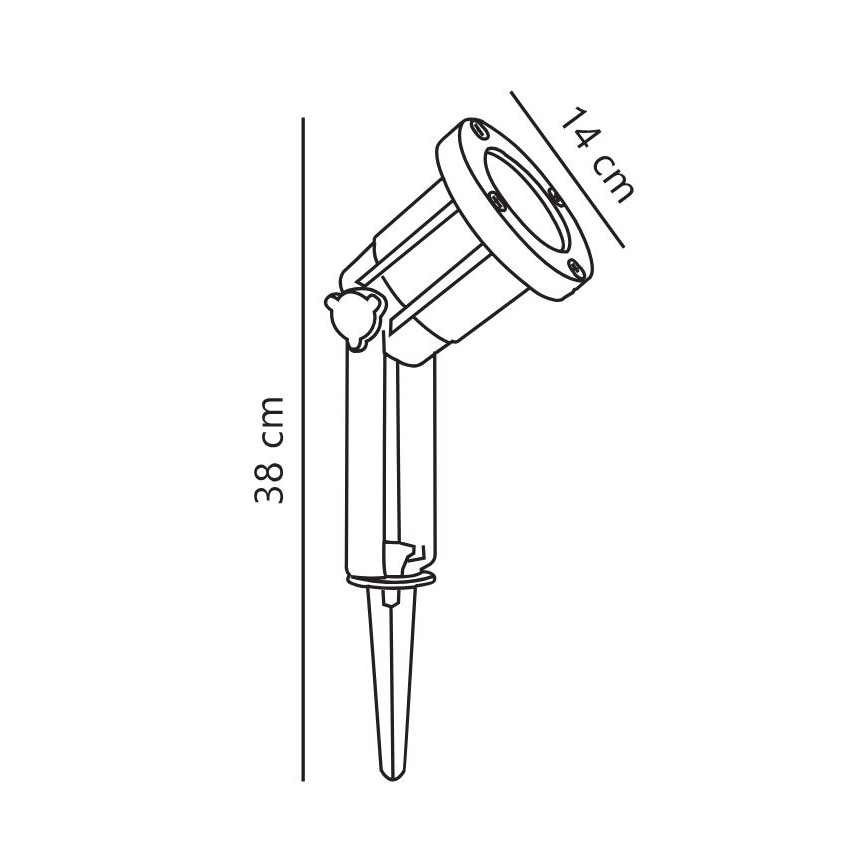 Nordlux - Außenstrahler SPOTLIGHT 1xGU10/35W/230V IP54