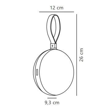 Nordlux - Dimm- und tragbare LED-Außenleuchte BRING TO-GO LED/1W/5V IP54 schwarz