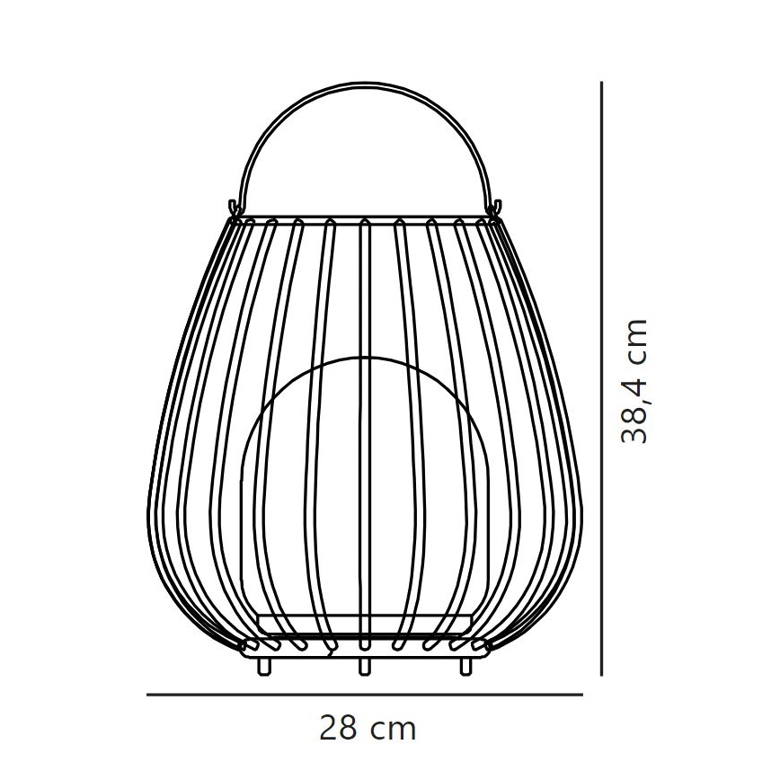 Nordlux - Dimm- und tragbare LED-Außenleuchte JIM TO-GO LED/3W/5V IP54 schwarz