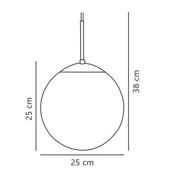 Nordlux - Hängeleuchte an Schnur CAFE 1xE27/25W/230V d 25 cm