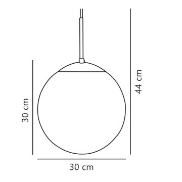 Nordlux - Hängeleuchte an Schnur CAFE 1xE27/25W/230V d 30 cm