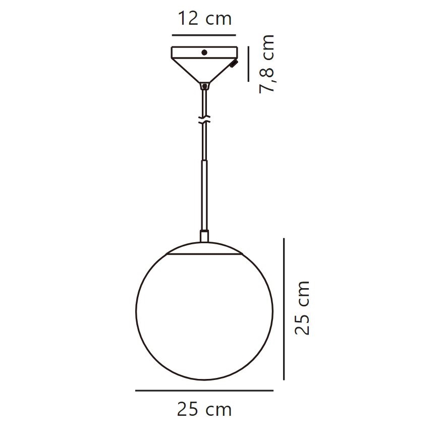 Nordlux - Hängeleuchte an Schnur GRANT 1xE14/25W/230V d 25 cm