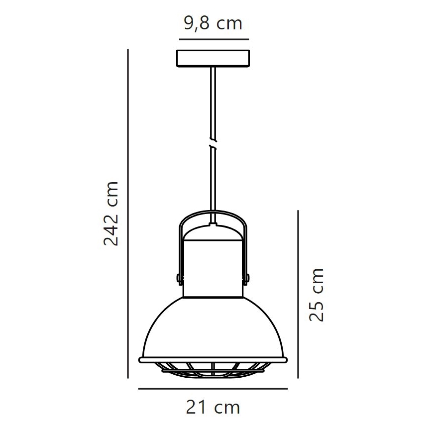 Nordlux - Hängeleuchte an Schnur PORTER 1xE27/60W/230V