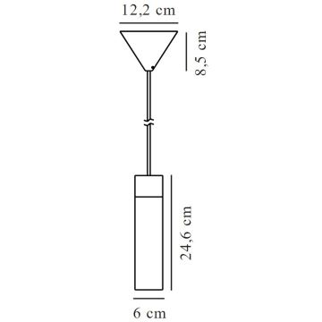 Nordlux - Hängeleuchte an Schnur TILO 1xGU10/15W/230V schwarz