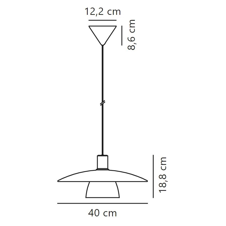 Nordlux - Hängeleuchte an Schnur VERONA 1xE27/40W/230V