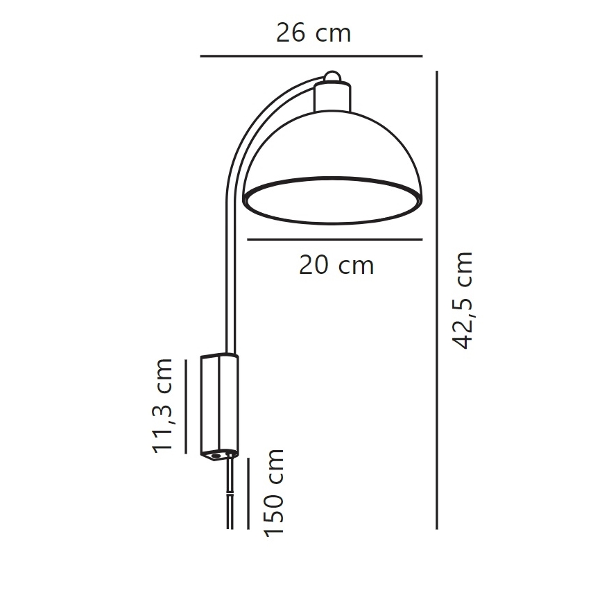 Nordlux - Wandleuchte ELLEN 1xE14/40W/230V golden